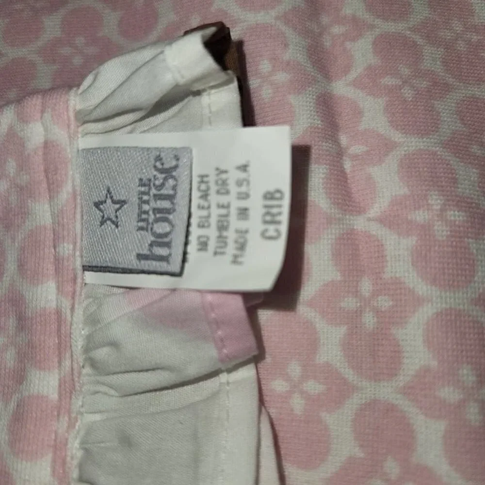 Little House crib blanket baby girl